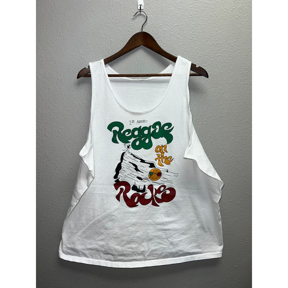Vintage Reggae On The Rocks Shirt 1st Annual Concert Tour Tank Sleeveless Tee XL